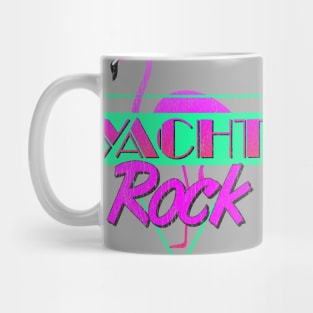 Yacht Rock Party Boat Drinking graphic 80s Faded Mug